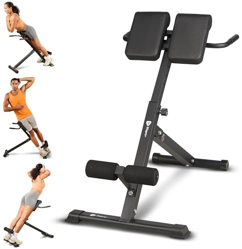 LifePro SculptTrainer Roman Chair with 330 lb Capacity — Incline Adjustable Hyperextension Bench for All-in-One Body Workout — Foldable Home Gym Back Extension Machine for Glutes, Core & Lower Back