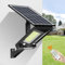 INTELAMP Faretto LED da Esterno Solare 12500mAh 3000LM Faro led Esterno con Pannello Solare con Sensore di Movimento Telecomando, Luce Bifacciale Lampione IP65 Impermeabile Adatta per Giardino Garage