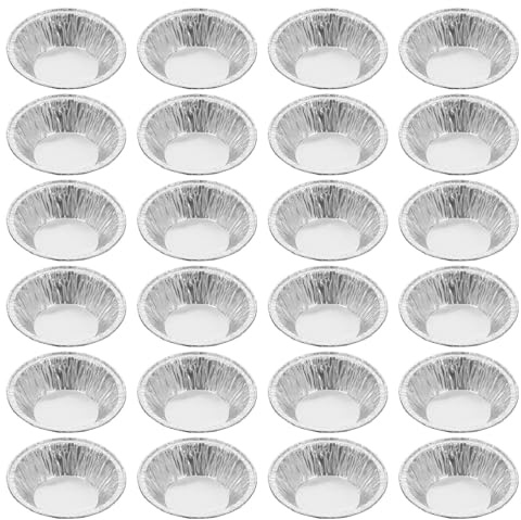 TINEASUR Stampi per Crostatine in Tinfoil Usa e Getta in Alluminio 200, Stampini per Crostatine Piccole per Dolci e, per Pasticceria e