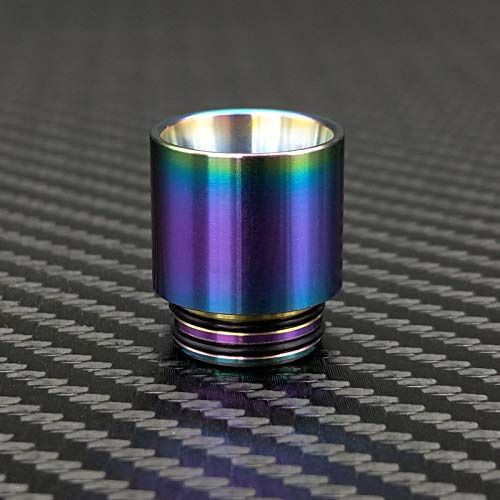 LITAO-EC, Embout Buccal en Acier Inoxydable 810 Rainbow Drip Tip pour Atomiseur De Cigarette Électronique pour Réservoir SMOK TFV12 Prince / TFV8 Big Baby,sans Tabac ni Nicotine (Couleur : Rainbow)