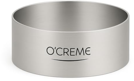O'Creme Cake Ring Sturdy Stainless Steel Round Mousse Cake Ring Mold for Baking, Dessert Cake Decorating Pastry Rings 7 Inch Diameter x 2-1/2 Inch High