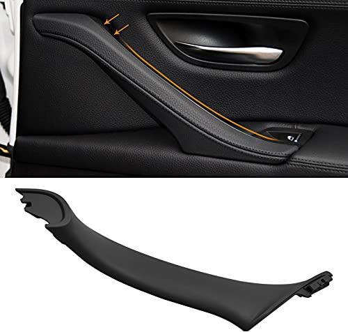 TTCR-II Kompatibel med dörrhandtag BMW 5-serien F10/F11 innerdörrhandtag och dörrhandtagskåpa: 520 523 525 528 530 535 (2010–2016)-svart