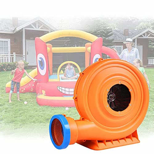 lkpqdwqz Blower Inflatable Air, Electric Inflatable fan, Perfect for Small Inflatable Water Bounce House, Inflatable Arch, Small Bouncy Castle, Orange (950W) (1100W)