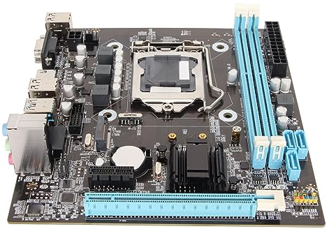 Tosuny Placa Base para Juegos Micro ATX, DDR3 de Doble Canal, Ranura LGA1150, Placa Base M.2 NVMe NGFF PCIE, SATA 6Gb/s, VGA, HDMI, LAN, Soporte Core I3/i5/i7
