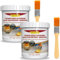 2 Sets Silicone Trasparente Sigillante,Sigillante Impermeabile Trasparente,Idrorepellente per Pietra Legno,Sigillante Perdite Acqua