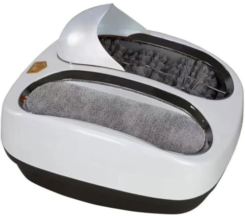 Macchina per la pulizia delle suole, lucidatrice automatica per scarpe intelligente con interruttore completamente a sensore, spazzola per scarpe per ingresso tomaie, per hotel, edifici