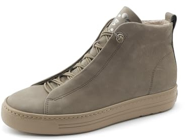 Paul Green Dam-hightop-Pauls, höga sneakers för kvinnor, Grå 05x, 40.5 EU