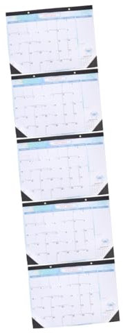 VILLCASE 5stücke Monatlicher Wandkalender Mit Sternzeichenmotiven Englischer Hängekalender Für Büro Und Und Praktisch Für Planung Und Organisation