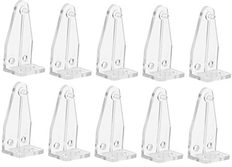 ORFOFE Jalousie Unterschienenhalter 10 Stück Kunststoff Halteklammern Für Jalousien Leicht Transparent Einfache Montage Für Holz Und Plisseejalousien Ersatzteile Für Fenster Und