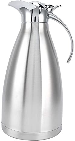 Pichet isotherme en acier inoxydable portable pour la maison - Bouilloire d'eau froide - Bouilloire d'eau chaude (2 L)