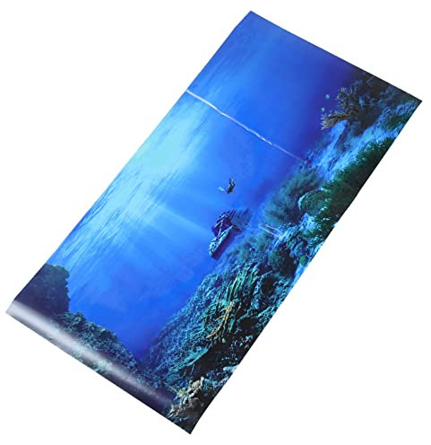 Toddmomy Autocollant De Décoration pour Aquarium Fond De Image Réaliste Étanche Et pour Aménager Poissonnière