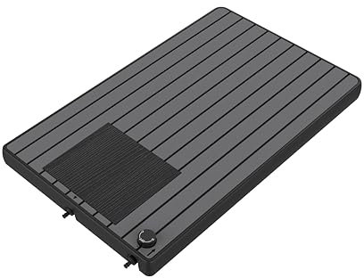 STEINBACH Panneau de Sol – 049098Y – Compatible avec Toutes Les douches extérieures et solaires courantes – Réservoir d'une capacité d'environ 20 l – Surface Douce antidérapante en Anthracite Mat