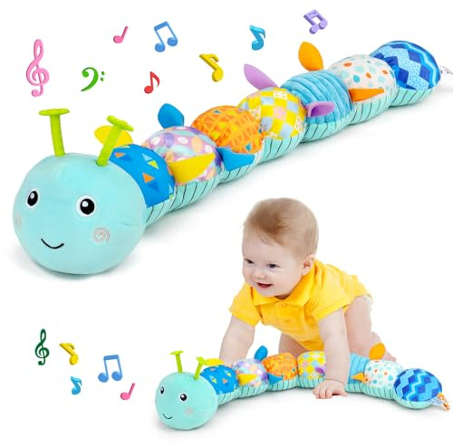 Juguete para bebé 0, 3 y 6 meses, juguete musical Montessori, juguete sensorial, regalo para niños con regla, sonajero, juguete para bebés recién nacidos, juguetes tummy Time Baby Toys