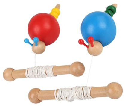 MILISTEN 1 Satz Holz Nachziehspielzeug Schnecke Interaktives Ziehspielzeug für Kleinkinder Fördert Krabbeln und Motorik Leichtes Design für Drinnen und Draußen Fördert Engagement