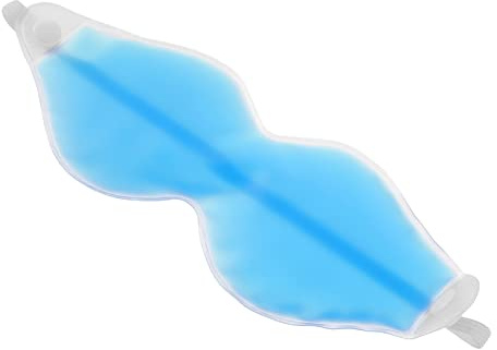 VICASKY Wärme Und Kälte Augenmaske Wiederverwendbar Elastisch Größe Kühlende Kompresse Gegen Schwellungen Und Augenringe Für Entspannung Und Schlaf Mit Elastischem Gummiband Dunkelblau