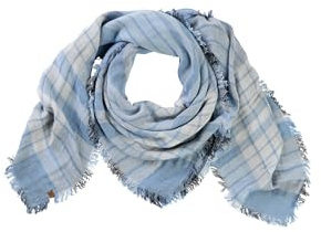 camel active Damen Schal aus Baumwollmix Hellblau, womenswear-OS