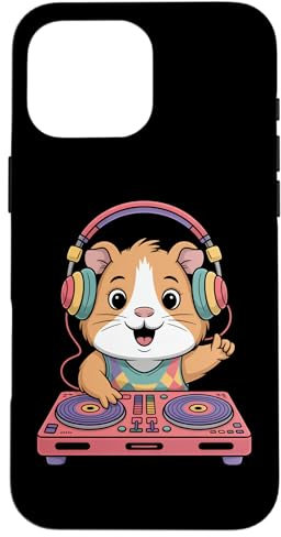 Dj Hamster Avec Casque Et Platines Cool Coque pour iPhone 16 Pro Max