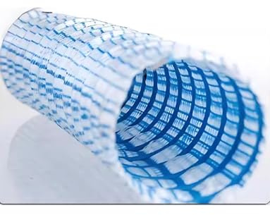 HKSDKABOP Tubes d'égout perforés au Sol à pénétration Douce, Tuyau d'infiltration Souple avec Fil d'acier Bleu, Longueur 1 à 10 m, diamètre 5 cm(7m/23ft)