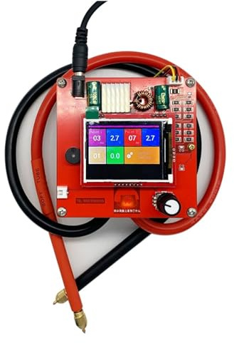 LNHHG Soldador por Puntos con Condensador de 5,4 V 400F, Juego de máquina de Soldadura por Puntos portátil LED DIY, Herramientas de Soldadura semiautomáticas, Paquete de batería 18650 de 0,25mm