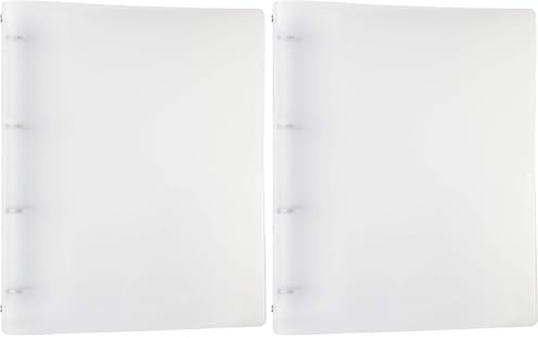 Idena 10041 - Raccoglitore ad anelli A4, 4 anelli, in PP/plastica, trasparente, 1 pezzo (Confezione da 2)