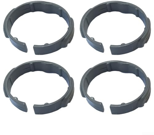 Taotalhomy 4 Pack Elbow Clamp for Vacuum Cleaners, Replacement Part 2.863-012.0, Fits WD2 WD3 WD4 for MV3 MV4 MV5 MV6 Series Suction Hose Connector Grey Yellow(Grey)
