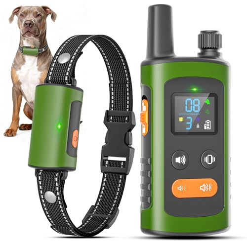Anti Bark Collars For Dogs, 3 Modes Dog Training Collar 3200Ft Remote IPX7