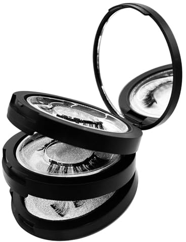 Astuccio Portaciglia - Organizer Cosmetico a 3 Ripiani - Portaciglia Finte E Contenitore Per Make-Up - Per Orecchini Forcine Casa Vacanze Viaggi Viaggi Su Strada E Pendolarismo