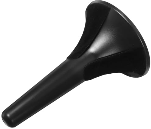 Portable Detachable Foldable Trumpet Stand Bracket with Metal Legs | Black Finish, 3 Fabric Pads, Metal and Plastic Build, Brass Instrument Support with Tripod Base