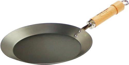 リバーライト(Riverlight) Riverlite J1726 Kyoku JAPAN Iron Crepe Pan, 10.2 inches (26 cm), Iron Nitriding, IH Compatible, Rust Resistant, Made in Japan