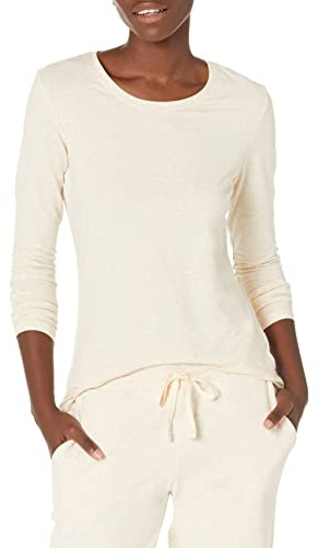 Amazon Essentials Women's Regular-Fit Long-Sleeve Crewneck T-Shirt (Available in Plus Size)