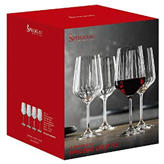 Spiegelau & Nachtmann 4450171 - Juego de 4 copas de vino tinto (cristal, 630 ml)