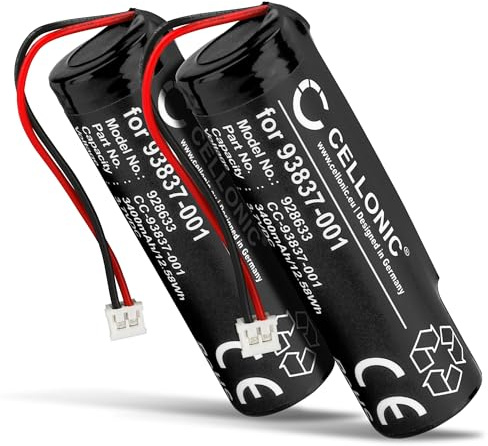 CELLONIC 2X Batterie Compatible avec Wahl Beretto Black Stealth, 93837-001