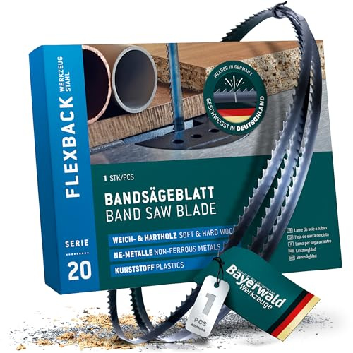 Bayerwald verktygsstål bandsågblad – 1520 x 6 x 0,36 x 14/trä, NE-metaller, plast, tunna plåt/sågband passar Black & Decker DN330 DN339 och mycket mer.