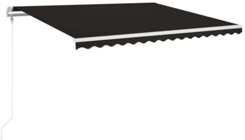 vidaXL Gelenkarmmarkise Automatisch Markise Sonnenmarkise Balkonmarkise Sonnenschutz Sichtschutz Terrasse Garten Balkon 400x350cm Anthrazit