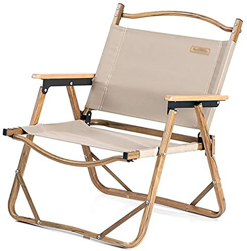 Klappbarer Strandstuhl,Sonnenliege klappbar 600D Polyester-Oxford-Tuch,liegestühle Maximale Tragfähigkeit von 200 Pfund,balkon stühle,campingstuhl Aluminum alloy,terassenstuhl Khaki ( Color : Khaki )