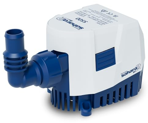 Attwood 5505-7 Pompa di sentina automatica Sahara MK2 500 GPH 12 Volt