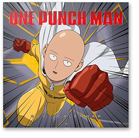 Grupo Erik Wandkalender 2023, One Punch Man Jahreskalender 2023, Kawaii Kalender 2023 Wandkalender Mit Geschenk Poster, Kalender 2023 Zum Aufhängen, Offizielle Lizenz, FSC Zertifiziert