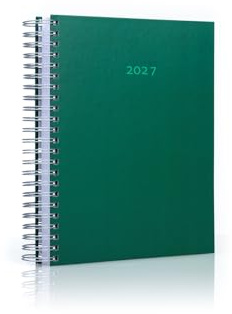 edition cumulus – 2027 Der KLEINE DICKE – MOOSGRÜN - DIN A5 Kalender - 400 Seiten - jeder Tag 1 volle Seite Platz