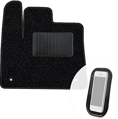 moto-MOLTICO Fahrer Fußmatte Auto Velours Fahrerseite Autoteppiche Schwarz Fahrermatte 1-teilig passend für Peugeot Rifter Citroen Berlingo 3 ab 2018