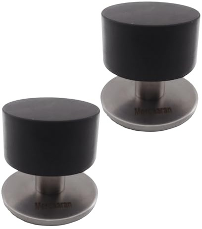 Topes para Puertas Suelo de Acero Inoxidable - Door Stopper Adhesivo 4 cm - Pack 2 Unidades