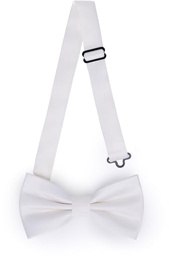 Ladeheid Pajarita elegante para hombre - mate, ajustable, perfecta para boda, fiesta, oficina. Ideal para hombres, mujeres, adolescentes - Un gran regalo tamaño 12cm x 6cm BMM