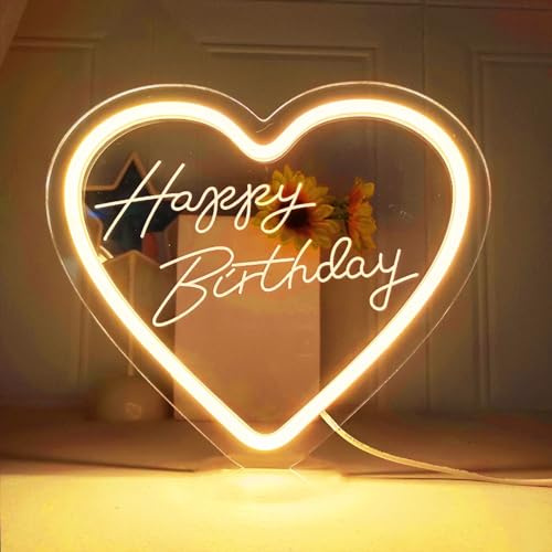 KOPLYEM 3D-gravierte individuelle Neonschilder, LED-Neon, personalisierbar, USB-betrieben, leuchtendes Schild, Neonlicht für Geburtstag, Gaming, Café, Party, Bar, Schlafzimmer, Dekoration (25,4–61 cm)