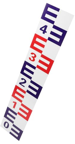 HOMSFOU Échelle De Niveau D'Eau Règle De Niveau D'Eau De Piscine Fournitures De Piscine Accessoires De Piscine Outils De Mesure Du Niveau D'Eau Autocollant De Mesure Du Niveau D'Eau