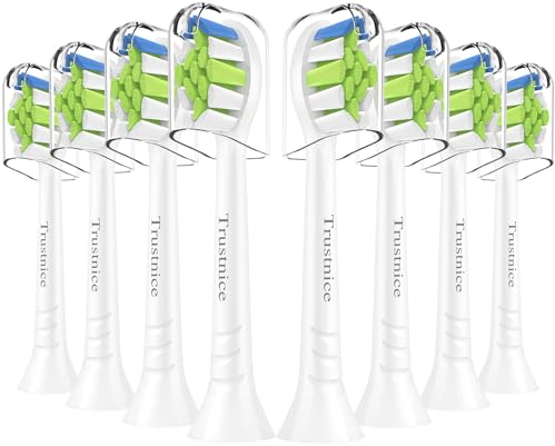 Trustnice Cabezales de repuesto Compatibles con Philips Sonicare, Cabezales de Cepillo de Dientes para Philips Sonicare, paquete de 8