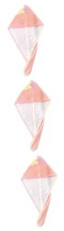 TOVINANNA 3stücke Rainbow Shower Hat Schnelltrocknender Haarturban Für Aus Saugfähigem Korallenvlies Für Langes Und Kurzes Haar Praktische Fixierung Zufällige Farben