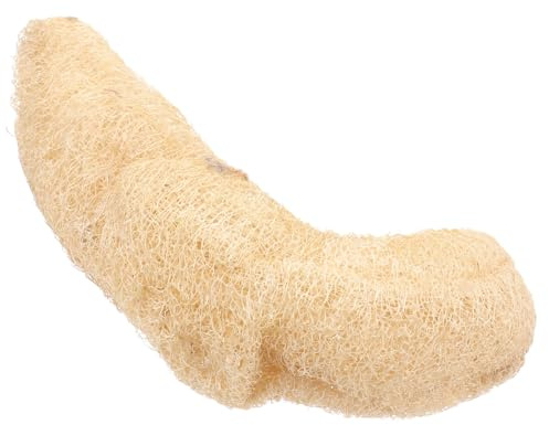 SAFIGLE Esponja Loofah Beige de Natural Exfoliar Lufa para Baño Material Eliminar Células Muertas, Tierno y Adecuado para Baño y Ducha Corporal