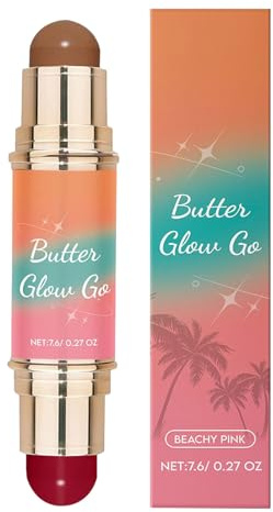 Multi Stick Blush, Makeup Stick, Cream Contour Highlighter Bronzer Long Lasting Waterproof Makeup for Face Sculpting, Natural Glow, Travel Friendly Beauty Must-haves for All Skin Types