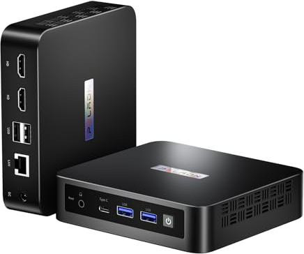 PELADN Mini PC Computers 13th Twin Lake N150 (Beat N97), 16GB DDR4 512GB SSD, WI6 Desktop Mini Computer with Type-C, Dual HDMI, RJ45 LAN Ethernet, 4K Triple Display, WiFi5, BT4.2