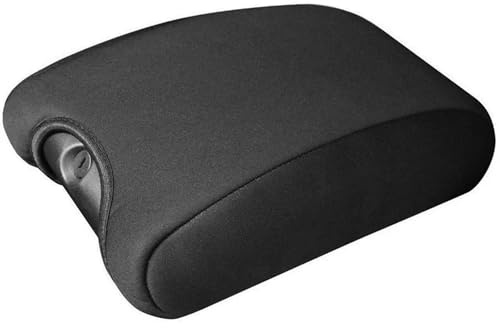 Housse d'Accoudoir pour Jeep Wrangler JK 2011-2017, Voiture Console Centrale Étui Protection Accoudoir Couverture Cuir PU Accessoires,Black