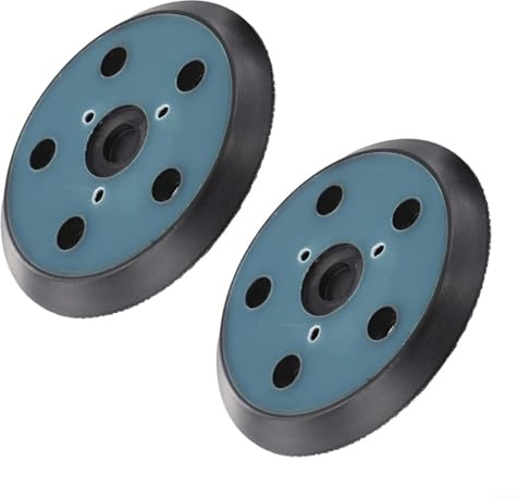 2-Pack 5 Inch 5 Hole Sander Pad for Porter Cable 333, 334, 332 Random Orbit Palm Sanders - Rubber Vibration Reduction Pad for Home, Car, and Commercial Polishing